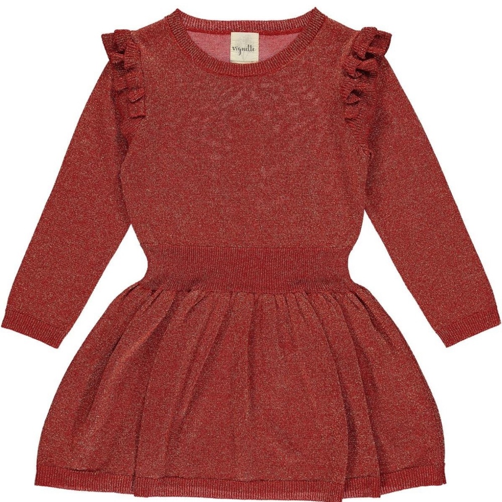 Vignette Carrie Dress - Red 2T